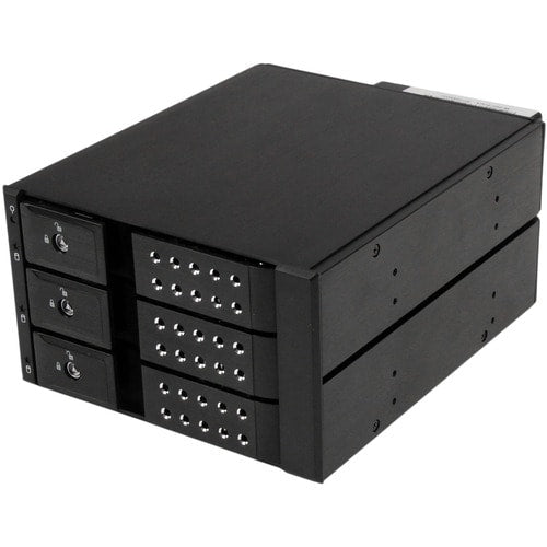 3BAY ALUMINUM TRAYLESS HOT SWAP MOB RACK BACKPLANE F/ 3.5IN SAS II