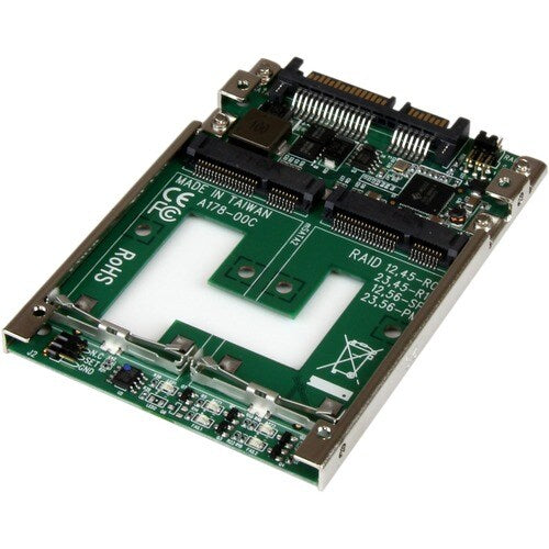 DUAL MSATA SSD RAID CONTROLLER TO 2.5IN SATA RAID ADAPTER