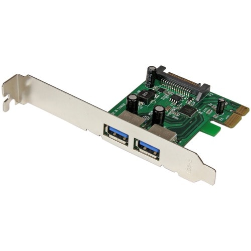 ADAPTADOR DE TARJETA PCI EXPRESS SUPERSPEED USB 3.0 DE 2 PUERTOS CON ALIMENTACIÓN SATA UASP
