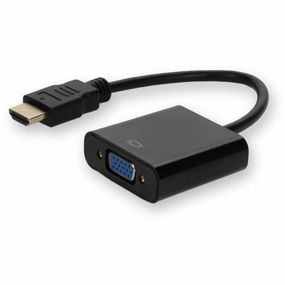 AddOn HDMI to VGA Converter with Audio White - M/F - 8\" (203.20 mm) HDMI/Mini-phone/VGA A