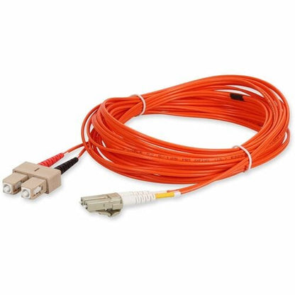 AddOn 8m Multi-Mode fiber (MMF) Duplex SC/LC OM1 Orange Patch Cable - 26.2 ft Fi