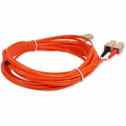 AddOn 8m Multi-Mode fiber (MMF) Duplex SC/LC OM1 Orange Patch Cable - 26.2 ft Fi