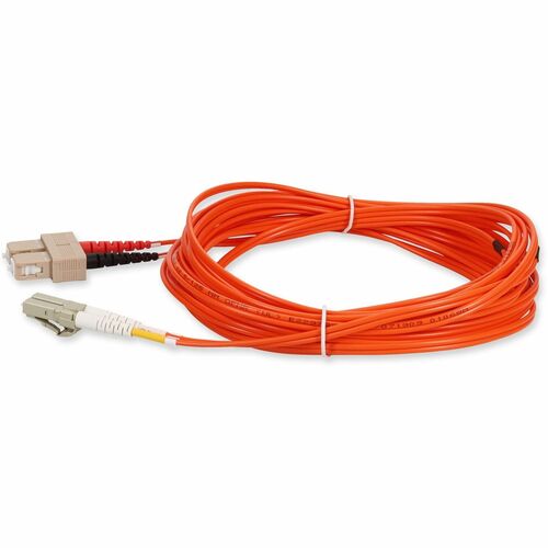 AddOn 8m Multi-Mode fiber (MMF) Duplex SC/LC OM1 Orange Patch Cable - 26.2 ft Fi
