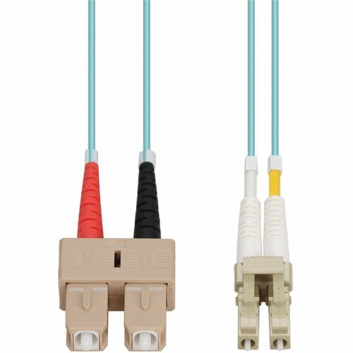 AddOn 6m Laser-Optimized Multi-Mode fiber (LOMM) Duplex SC/LC OM4 Aqua Patch Cab