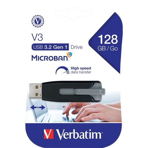 Clé USB 3.0 STORE N GO V3 128 Go, noire, multi-formats