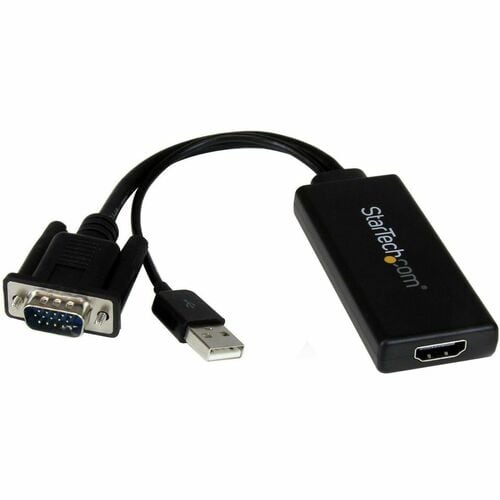 ADAPTADOR VGA DE 15 PINES A HDMI DE 19 PINES CON ALIMENTACIÓN DE AUDIO USB DE 4 PINES VGA A HDMI