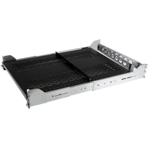 StarTech.com 2U Vented Sliding Rack Shelf w/ Cable Management Arm & 27