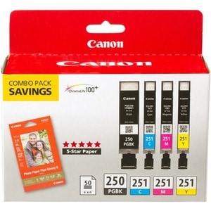 PGI-250 BLK/CLI-251 CMY INK CLUB PACK NO RETURNS