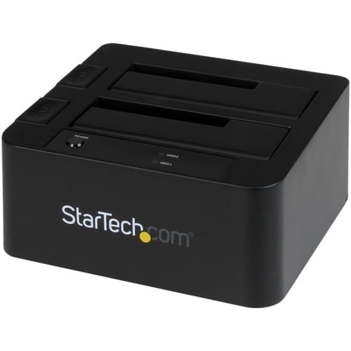 Station d'accueil double disque dur/SSD ESATA/USB 3.0 avec UASP F/SATA 6 Gbit/s pour disque dur 2,5/3,5 pouces
