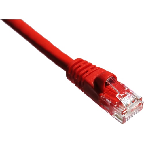 Axiom Memory Axiom 1FT CAT5E 350mhz Patch Cable Molded Boot (Red) - 1 ft Categor