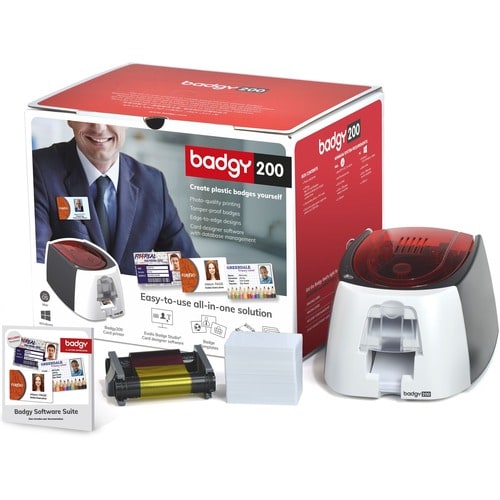 Badgy Badgy200 Single Sided Desktop Dye Sublimation/Thermal Transfer Printer - C