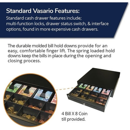 apg Standard- Duty Point of Sale Cash Drawer | Vasario Series VB320-BL1616-B5 -