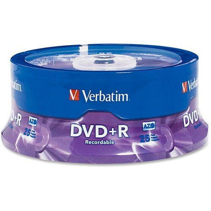 Verbatim AZO DVD+R 4.7GB 16X with Branded Surface - 25pk Spi
