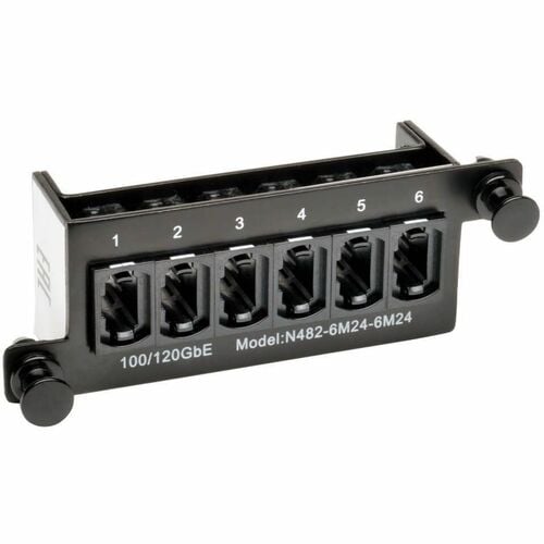 Tripp Lite 100Gb/120Gb Pass Through Cassette (x6) 24-Fiber MTP/MPO Coupler - 6 x