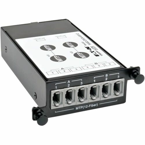 Tripp Lite 2 x 24 Fiber MTP/MPO to 6 x 12 Fiber MTP/MPO Breakout Cassette - 2 x MTP/MPO, 6