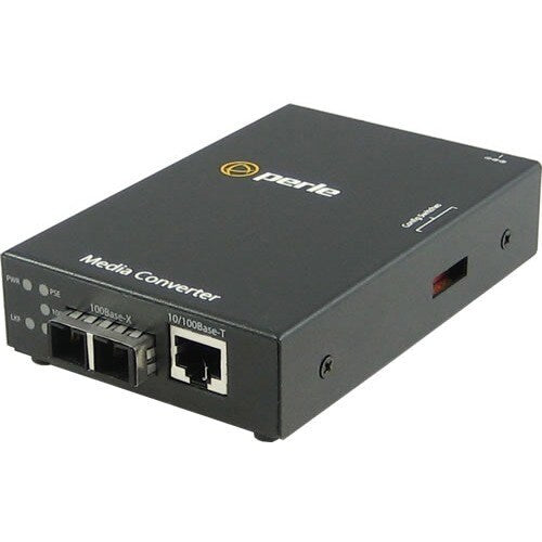 Perle Systems Perle 10/100 PoE Media Converter - 1 x Network (RJ