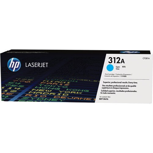 HP 312A Original Laser Toner Cartridge - Cyan Pack - 2700 Pa