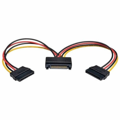 Cable divisor de alimentación en Y Serial ATA (SATA) de 15 pines de Tripp Lite by Eaton