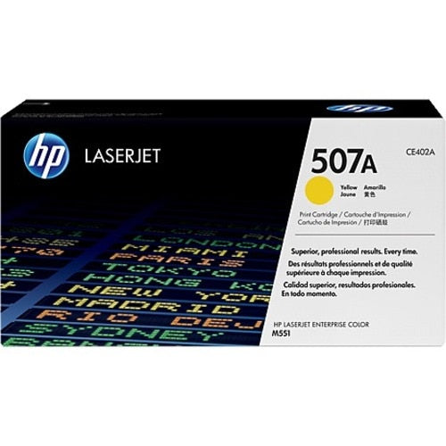 CARTOUCHE DE TONER JAUNE OPTIMISÉE 507Y POUR LASERJET