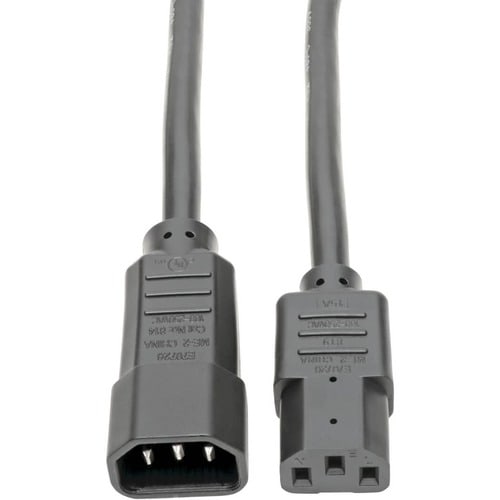 Tripp Lite 3ft Power Cord Extension Cable C14 to C13 Heavy Duty 15A 14