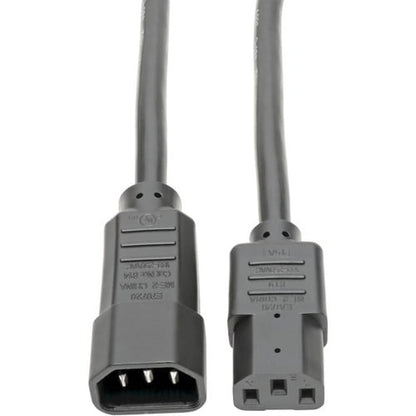 Tripp Lite 3ft Power Cord Extension Cable C14 to C13 Heavy Duty 15A 14