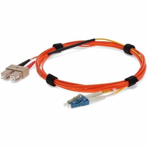 Câble de raccordement de conditionnement en mode fibre optique AddOn 5 m (2x SC 62,5/125 vers LC 62,5/125 et LC 9/125)