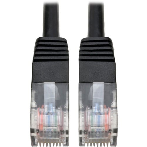 Câble de raccordement moulé Cat5e 350 MHz Tripp Lite par Eaton (RJ45 M/M) - Noir, 3,6 m -