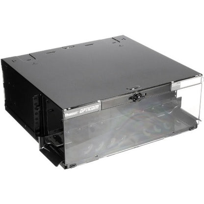 Panduit Fiber Enclosure - For LAN Switch, Patch Panel, Fiber Optic Cable Manager - 4U Rack