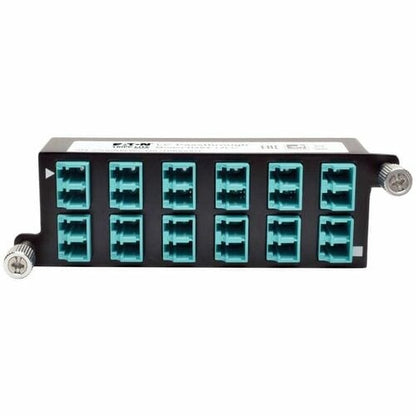 Tripp Lite 10GbE High Density Pass-Through Cassette 12 LC Duplex Connection - 24