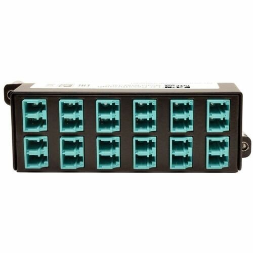 Tripp Lite 10GbE High Density Pass-Through Cassette 12 LC Duplex Connection - 24