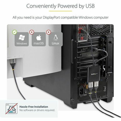 StarTech.com Répartiteur DisplayPort 1.2 pour deux écrans, DisplayPort vers 2x DP Multi