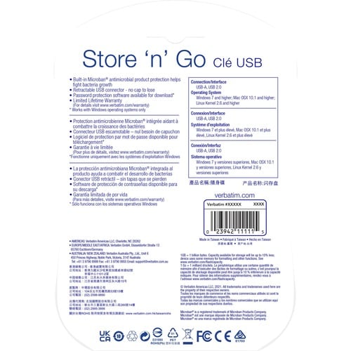 Lot de 2 clés USB STORE N GO 32 Go MULTI 4