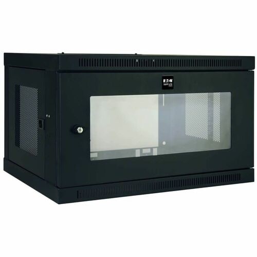 6U WALL MOUNT RACK ENCLOSURE CABINET W/ PLEXIGLASS FRONT DOOR
