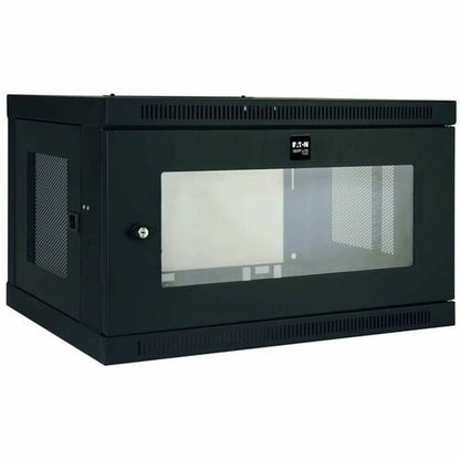 6U WALL MOUNT RACK ENCLOSURE CABINET W/ PLEXIGLASS FRONT DOOR