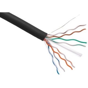 CAT6 BULK CABLE SPOOL 1000FT  BLACK