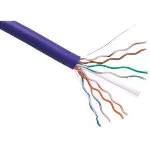 CAT6 BULK CABLE SPOOL 1000FT  PURPLE