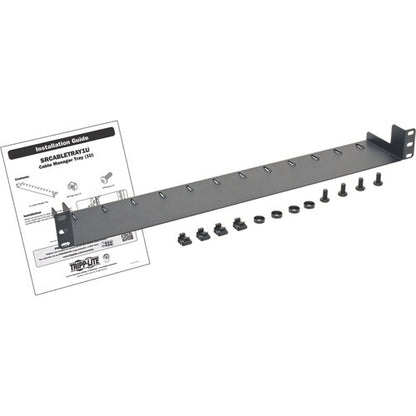 BANDEJA DE GESTIÓN DE CABLES HORIZONTAL PARA MONTAJE EN GABINETE DE SERVIDOR RACK 1U