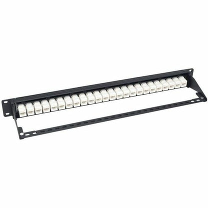 Tripp Lite 24-Port Cat6a Patch Panel Feedthrough Rackmount RJ45 Ethernet 1U - 24