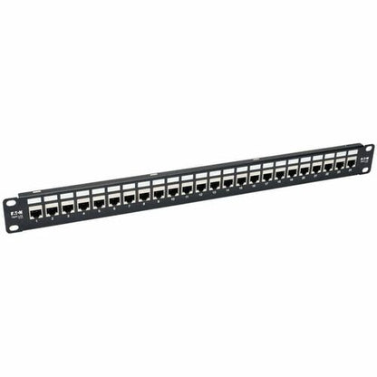 Tripp Lite 24-Port Cat6a Patch Panel Shielded Feedthrough Rackmount RJ45 1U - 24