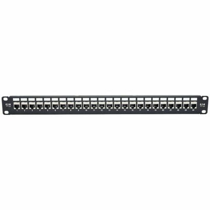 Tripp Lite 24-Port Cat6a Patch Panel Shielded Feedthrough Rackmount RJ45 1U - 24 Port(s) -