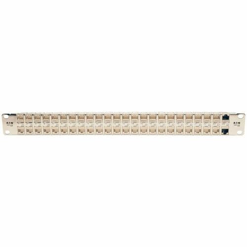 Tripp Lite 48-Port Cat6a Patch Panel Rackmount Shielded Feedthrough RJ45 1U - 48