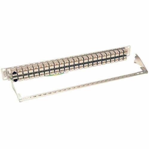Tripp Lite 48-Port Cat6a Patch Panel Rackmount Shielded Feedthrough RJ45 1U - 48