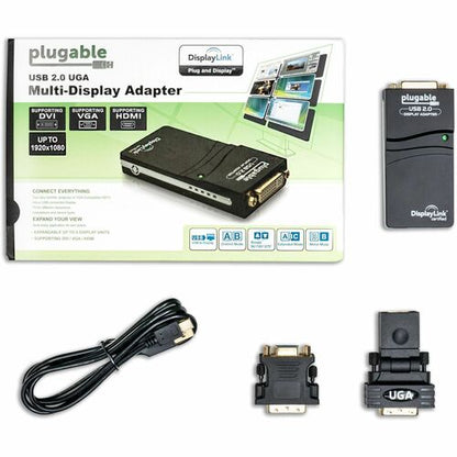 Plugable USB 2.0 to DVI/VGA/HDMI Video Graphics Adapter for Multiple Monitors