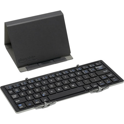 Plugable Foldable Bluetooth Keyboard Compatible with iPad, iPhones,