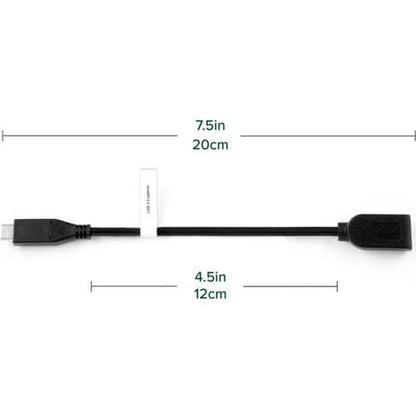 Plugable USB 3.0 Passive Type-A to Type-C Cable (6in/15cm) - 7.9\" (200 mm) USB/