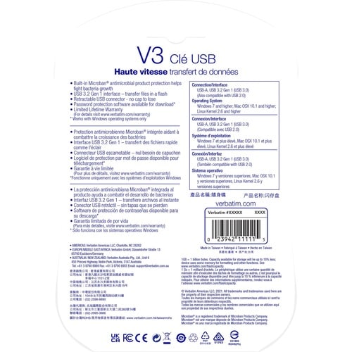 2PK 32GB STORE N GO V3 USB 3.0 MULTI 8