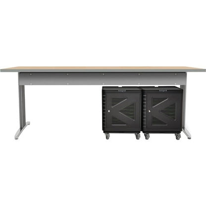 Carro de gabinete seguro Kensington - 4 ruedas - Goma - Negro - 1
