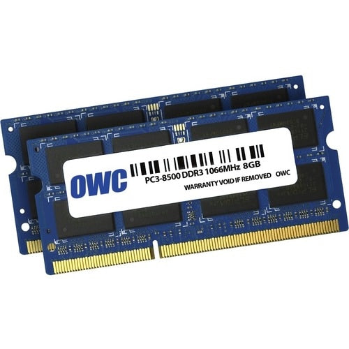 Mémoire DDR3 16 Go (2 x 8 Go) OWC PC-8500 1066 MHz 204 broches SO-DIMM