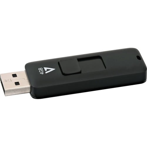 UNIDAD FLASH DE 4 GB USB 2.0 NEGRA CONECTOR RETRÁCTIL RTL