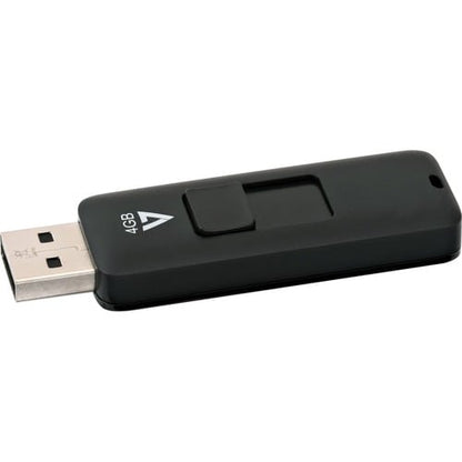 UNIDAD FLASH DE 4 GB USB 2.0 NEGRA CONECTOR RETRÁCTIL RTL